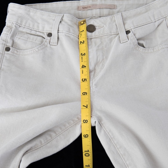 VINCE Crop Skinny Ankle Stretch Khaki Jeans Pants - Picture 13 of 16